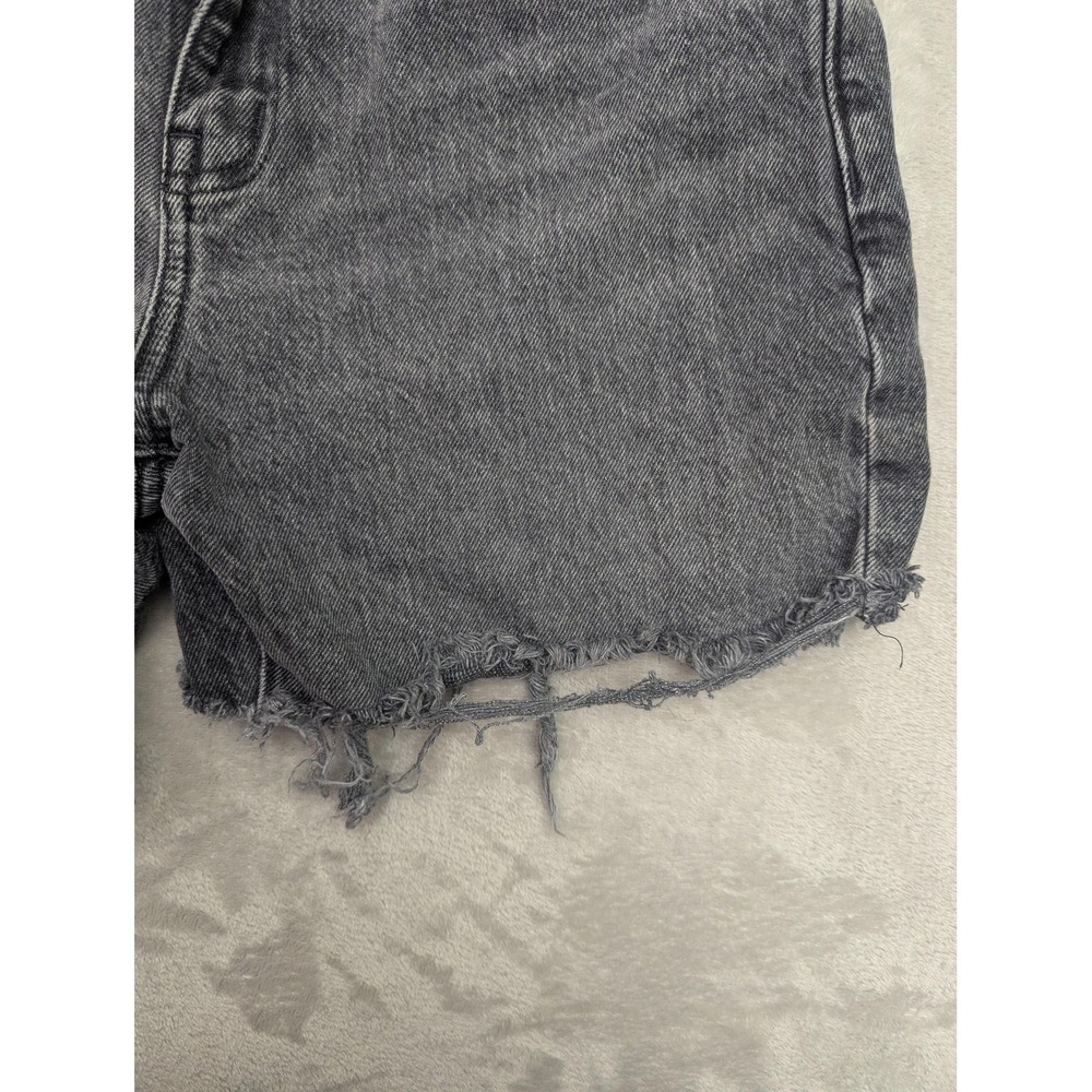 Madewell Relaxed Mid Length Denim Shorts Womens 26 Gray Cutoff Frayed Hem - Picture 7 of 15